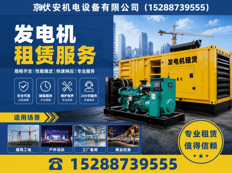 信阳发电车租赁展示图